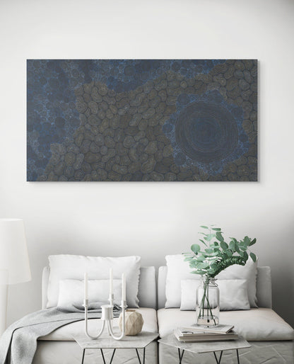 Sarrita King | 'Waterhole - Wet Season, 2023' | Canvas Print