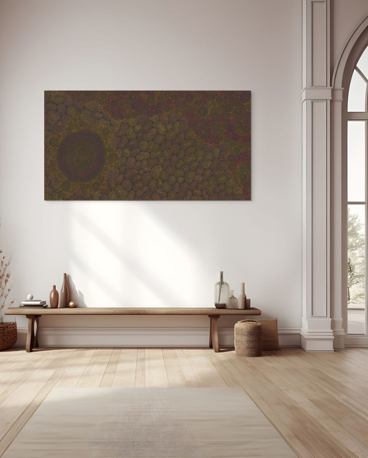 Sarrita King | 'Waterhole - Dry Season, 2023' | Canvas Print